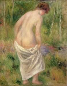 Desnudo de pie en un paisaje, 1914